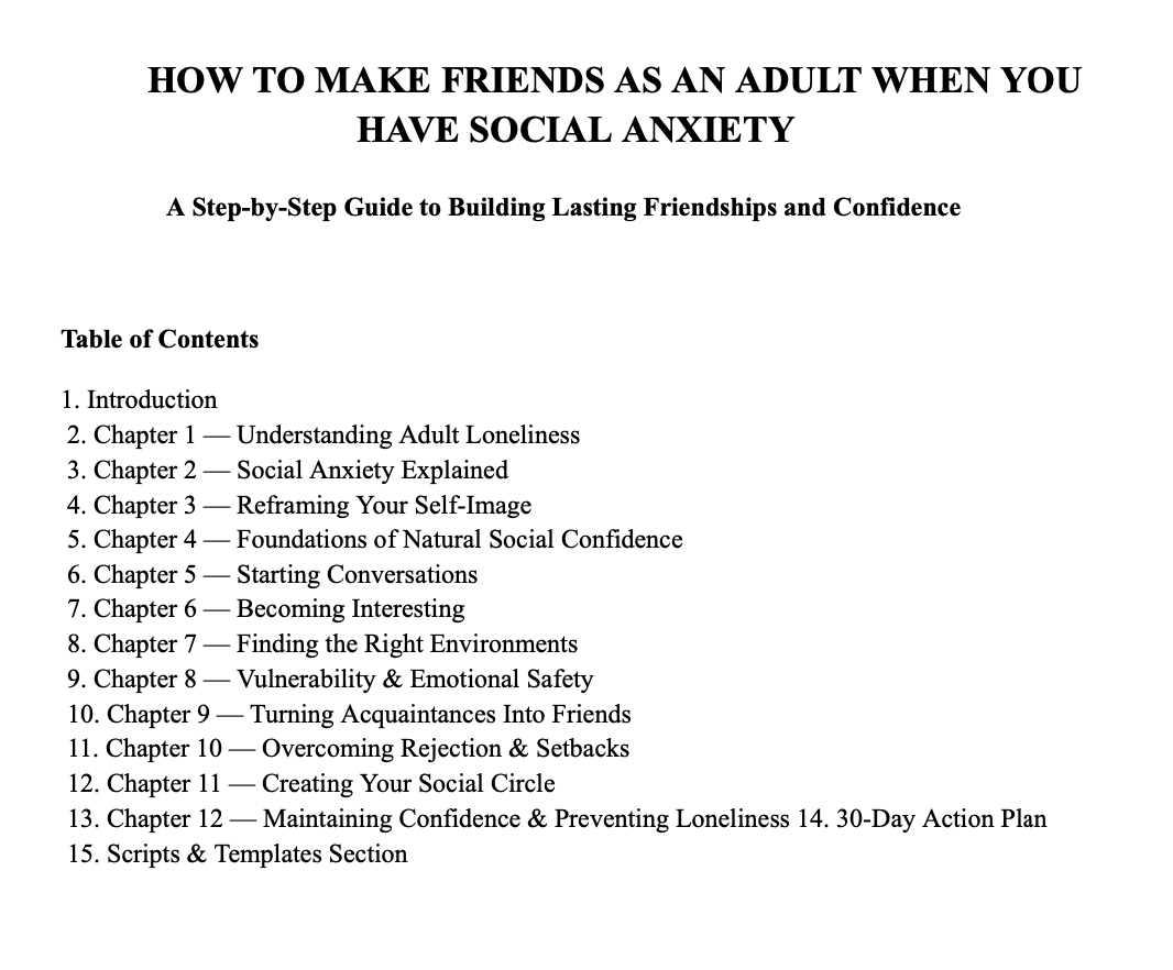 HOW TO MAKE FRIENDS AS AN ADULT WHEN YOU HAVE SOCIAL ANXIETY